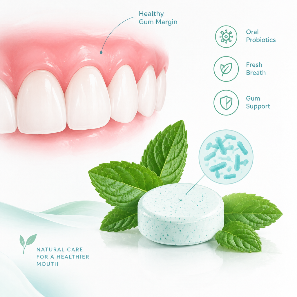 Receding gums home remedy that works - Natural oral flora and gum margin support