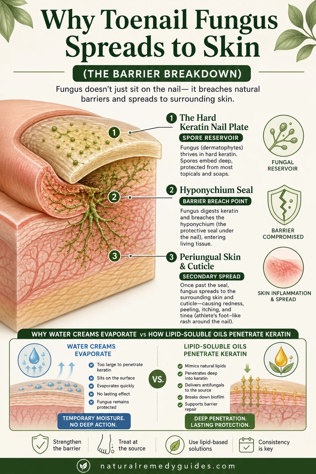 Why Fungus Spreads to Skin